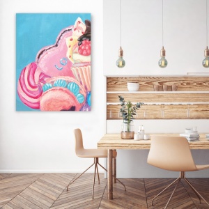 Tablou Bucatarie - Pink Painted Sweets - Img 2