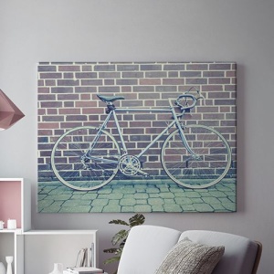 Tablou Canvas Bicicleta Langa Zid