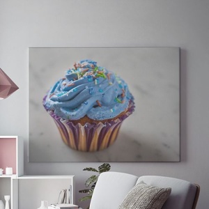 Tablou Canvas Blue Cupcake - Img 2