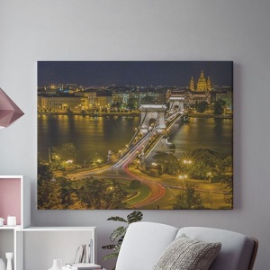 Tablou Canvas Bridge At Night
