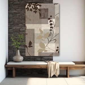 Tablou canvas - Brown Patches and Leaves (Floral 109)