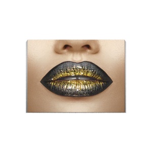 Tablou Canvas Golden Lips - Img 2