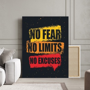 Tablou Canvas Inspirațional - No Fear, No Limits