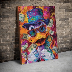 Tablou Canvas Inspirațional - Scrooge (Money Doodle) - Img 4
