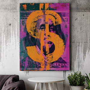 Tablou Canvas Inspirațional - The Face of the Dollar - Img 3