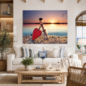 Tablou Canvas Love Message In A Bottle
