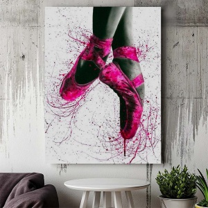 Tablou Canvas Modern Abstract - Pink Ballerina