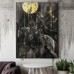 Tablou Canvas Modern Abstract - The golden knight - Img 2