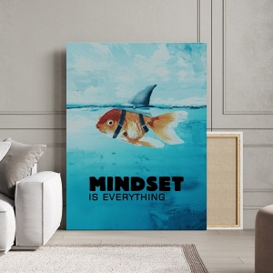 Tablou Canvas Motivational - Mindset (brave fish) - Img 2