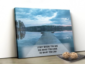 Tablou Canvas Motivational - Start Where You Are