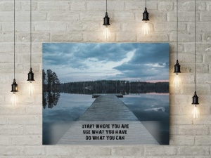 Tablou Canvas Motivational - Start Where You Are