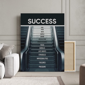 Tablou Canvas Motivational - Success (escalator) - Img 3