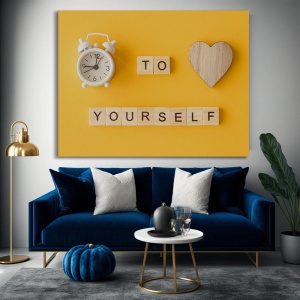 Tablou Canvas Motivational - Time to love yourself - Img 4