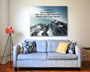 Tablou Canvas Motivational - Top Of The Mountain - Img 6