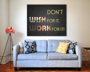 Tablou Canvas Motivational - Work For It! - Img 5