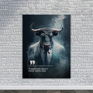 Tablou Canvas Personalizat - Business Animals - Buffalo - Img 4