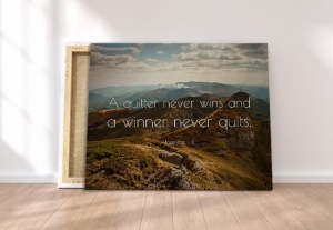 Tablou Canvas - Quitter And Winner - Img 3