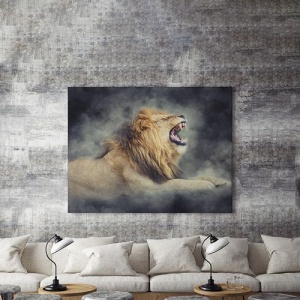 Tablou Canvas Raging Lion - Img 3