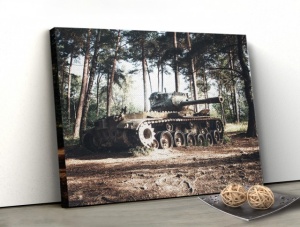 Tablou Canvas Tanc In Padure