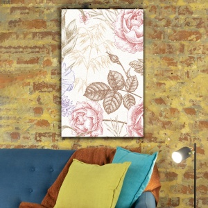 Tablou canvas - Textured Vintage Roses (Floral 111) - Img 5