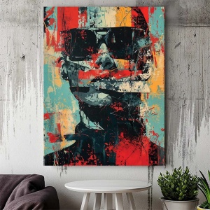 Tablou Canvas - Urban Art Abstract Portrait - Img 3