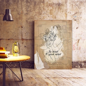 Tablou Motivational - Be kind to your mind