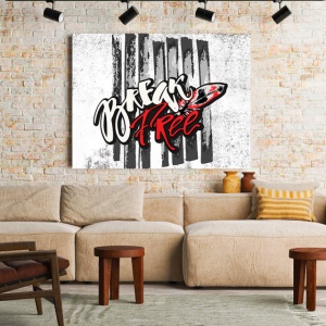 Tablou Motivational - Break Free (Graffiti) - Img 3