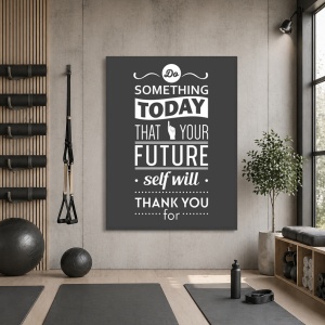 Tablou Motivational - Do Something Today (Vintage Grey)