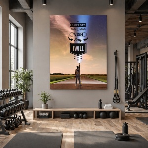 Tablou Motivational - Don't Say I Wish (Aurora Light)