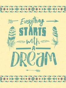 Tablou Motivational - Everything Starts With A Dream - Img 4