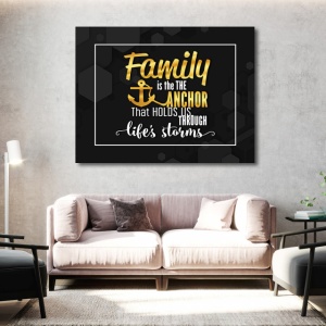 Tablou Motivational - Family is the anchor - Img 4