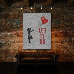 Tablou Motivational - Let It Go (Banksy) - Img 3