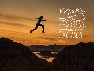 Tablou Motivational - Make Progresses, Not Excuses - Img 4
