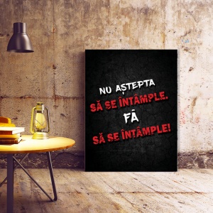 Tablou Motivational - Nu Astepta Sa Se Intample - Img 3