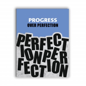 Tablou Motivational - Progress Over Perfection - Img 3