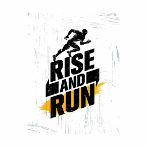 Tablou Motivational - Rise and run - Img 4