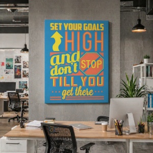 Tablou Motivational - Set Your Goals High