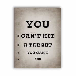 Tablou Motivational - Target (Eye Chart) - Img 2
