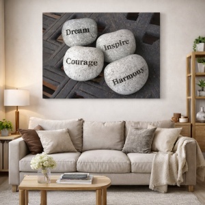 Tablou Motivational - Zen Stones
