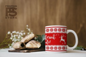 Cana Cu Reni Si Mesaj - Craciun Fericit - Img 5