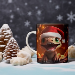 Cana De Craciun - Cute Dinosaur Baby