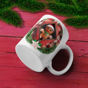 Cana De Craciun - Gingerbread Man in a Pocket (mesaj personalizat) - Img 3