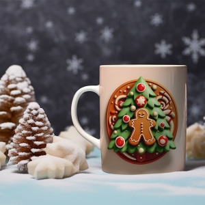 Cana De Craciun - Round Christmas Cookie