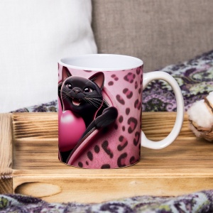 Cana Valentine's Day - Black Cat with a Heart