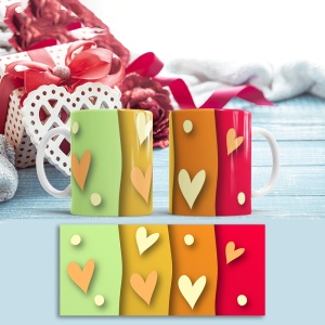 Cana Valentine's Day - Colorful Layers and Hearts