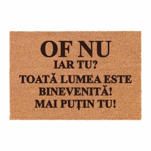Covor de intrare personalizat - 60x40cm - Doarme Bebe daca suni stai cu el - Img 2