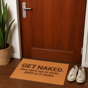 Covor de intrare personalizat - 60x40cm - get naked