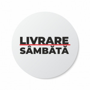 Etichete personalizate LIVRARE SAMBATA, 100 buc, PVC, rezistente la apa