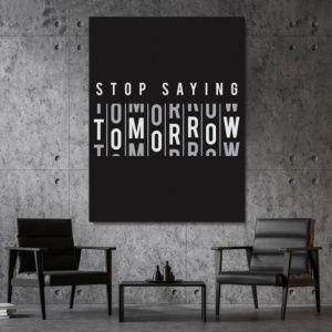 Pachet tablouri canvas motivationale - set 3 tablouri Mistakes, Tomorrow si Focus - Img 3