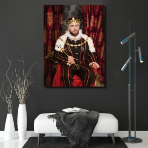 Portret Personalizat Cu Poza Ta - King On The Throne - Img 2